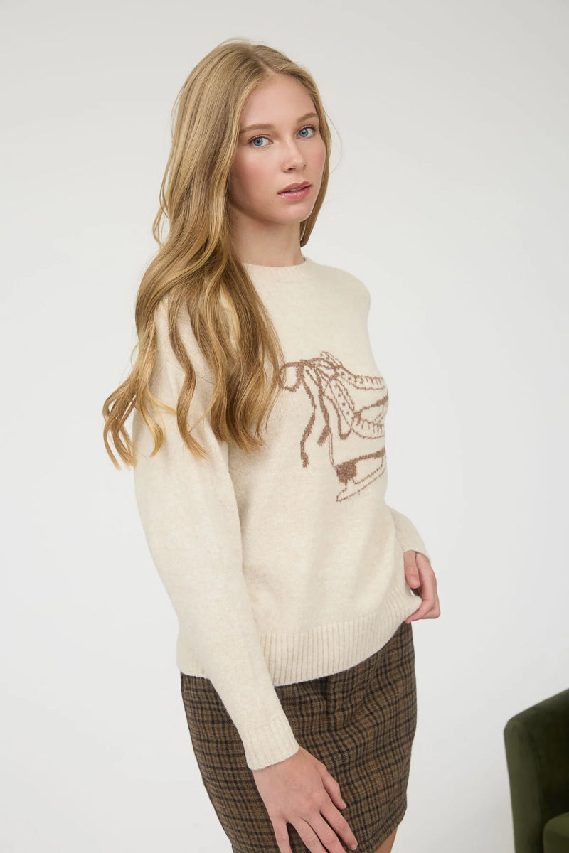 Ice Skate Sweater - CRM