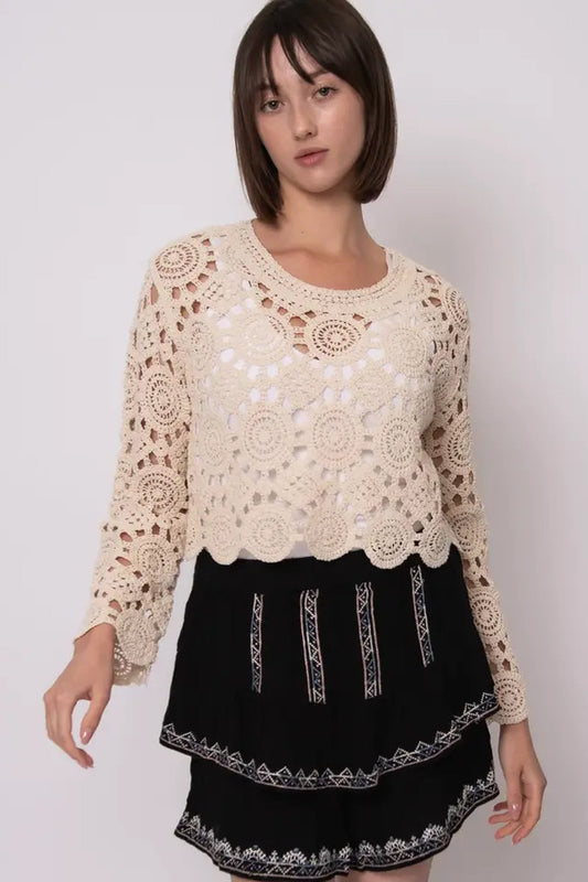 Intertwined Crochet Sweater - PAR