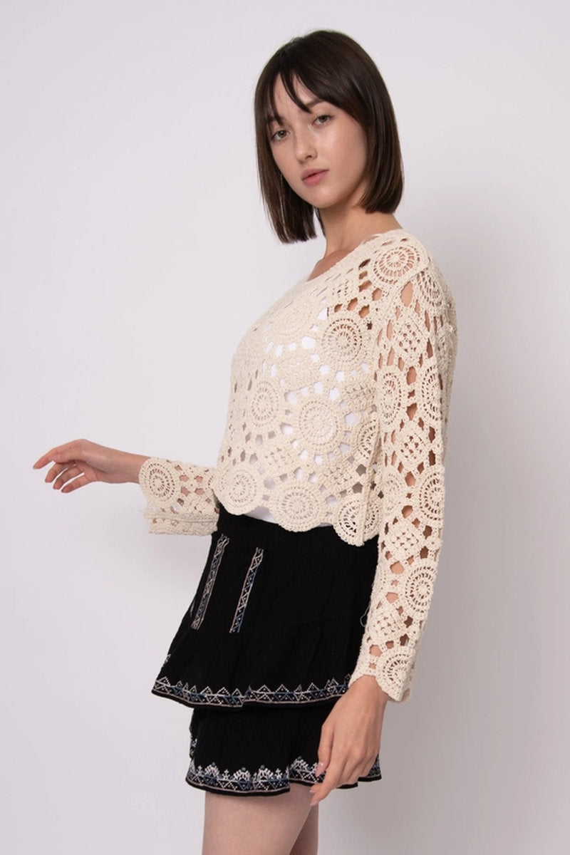 Intertwined Crochet Sweater - PAR