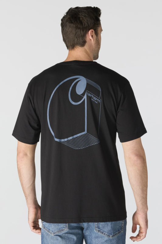 Irvine Relaxed 3D Logo Tee - BLK