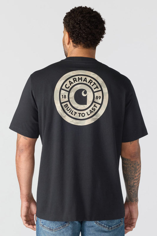 Irvine Relaxed Camo Rivet Tee - BLK