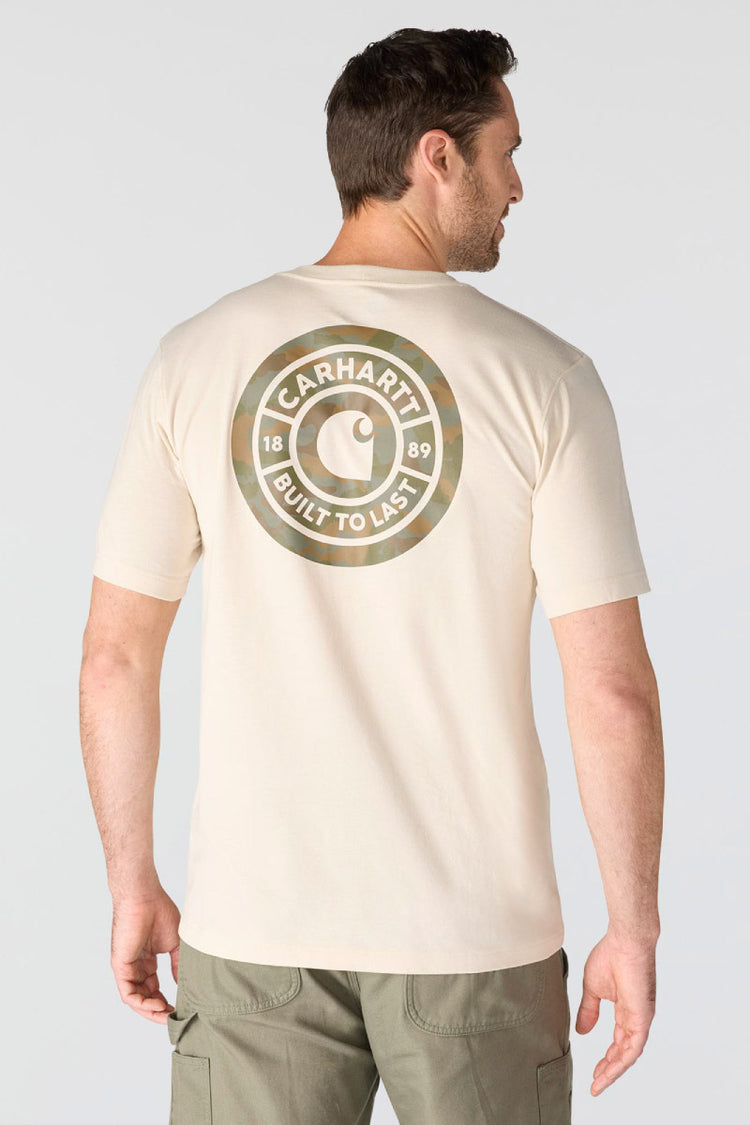 Irvne Relaxed Camo Rivet Tee - OAT