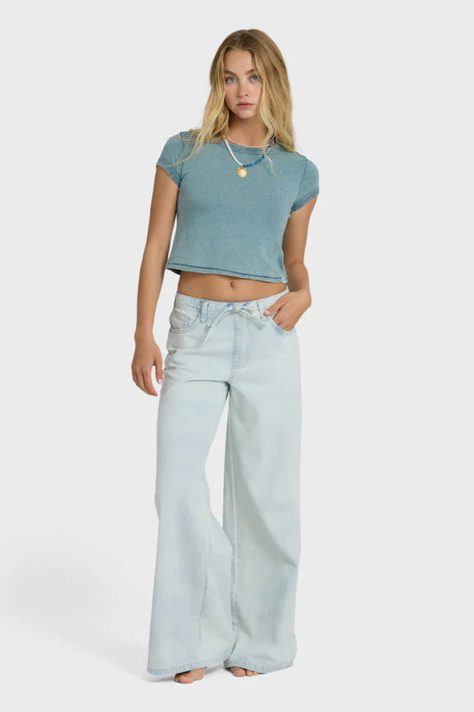 Jade Saltwashed Elastic Waist Pant - BMT