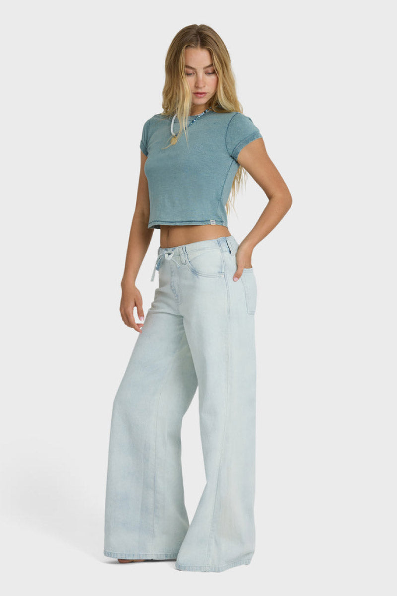 Jade Saltwashed Elastic Waist Pant - BMT