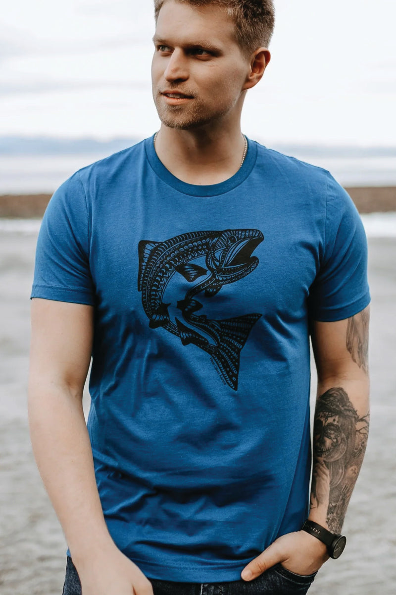 Jumping Salmon Tee - DBL