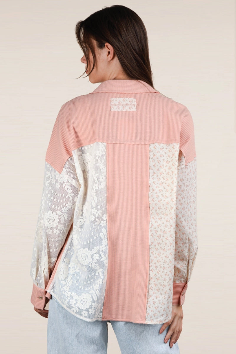 Knit & Lace Shirt - BLS