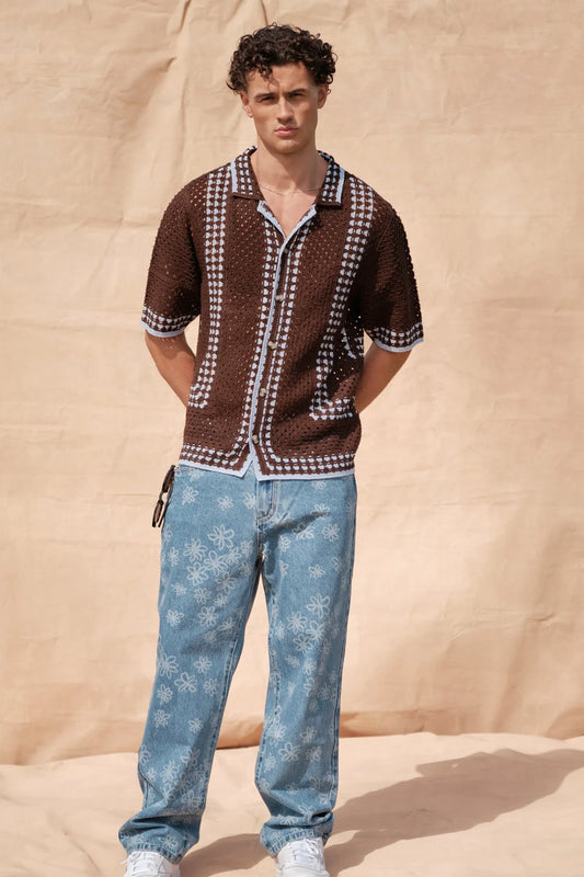 Knitted Crochet Shirt - BBB