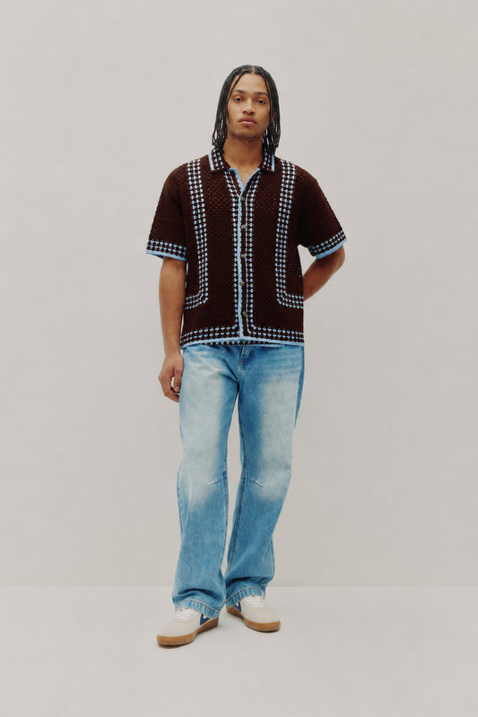 Knitted Crochet Shirt - BBB