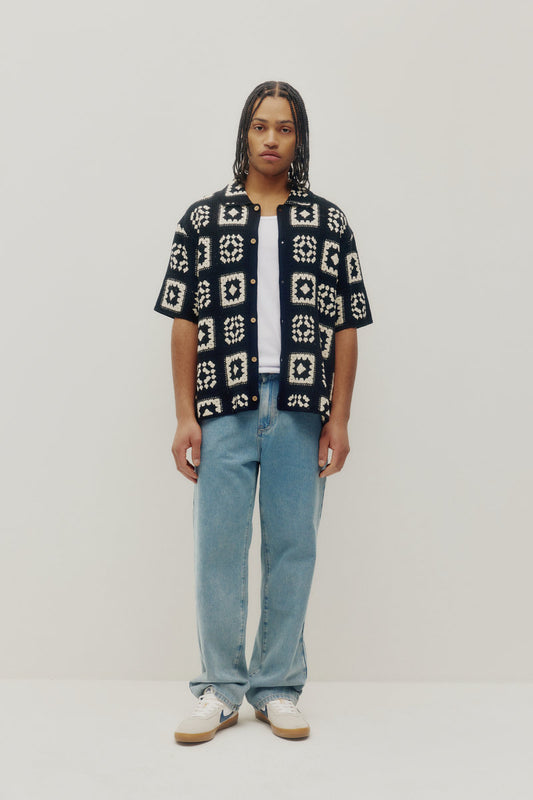 Knitted Quilt Shirt - BKW