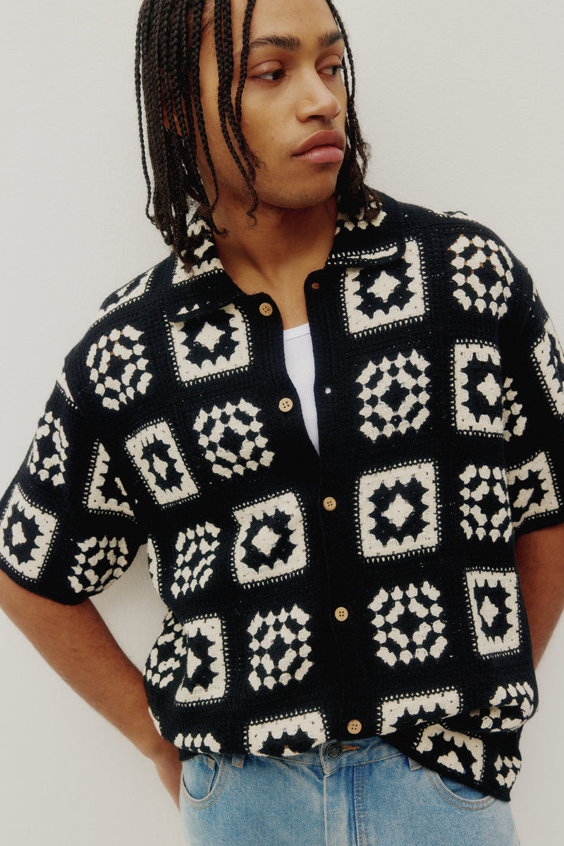 Knitted Quilt Shirt - BKW