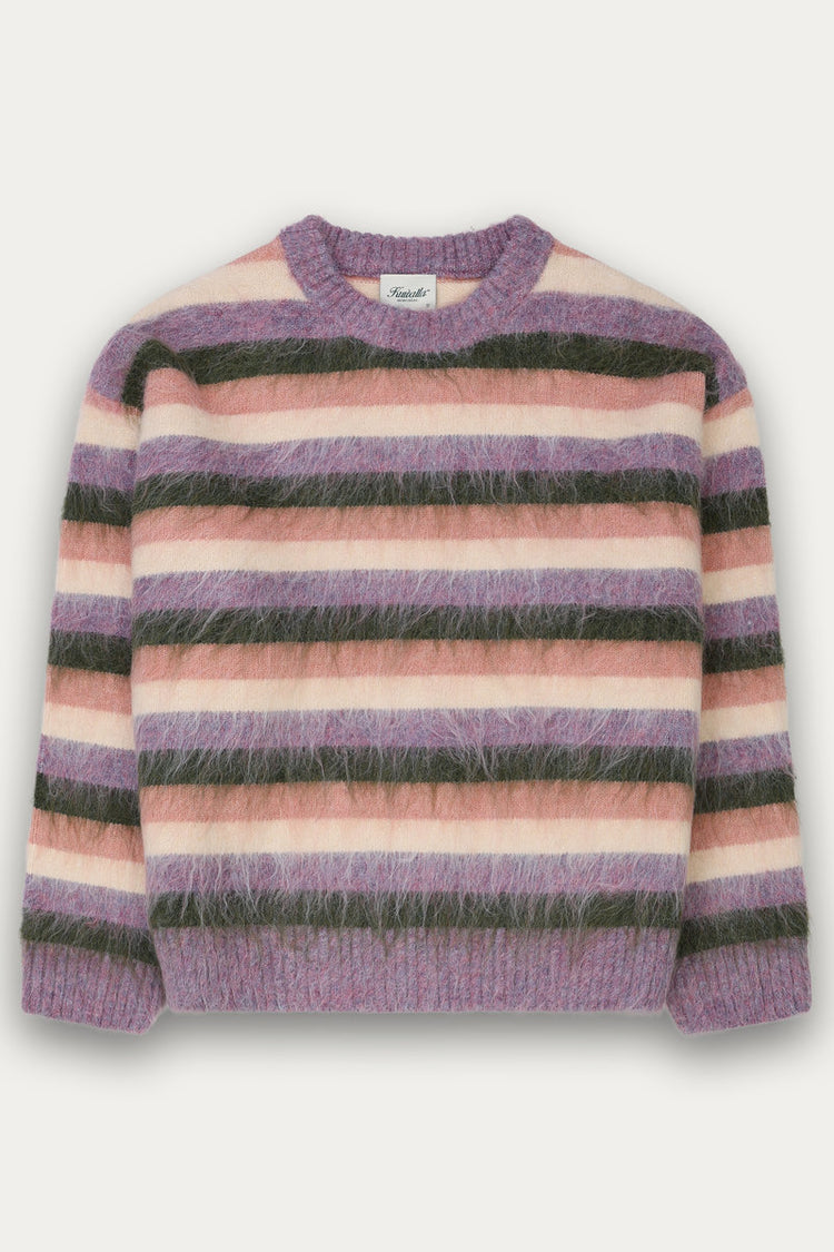 Bonbon Stripe Rugby Sweater - PUR