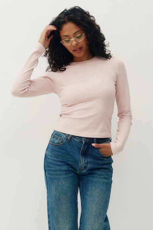 Brielle Vintage Long Sleeve - PNK