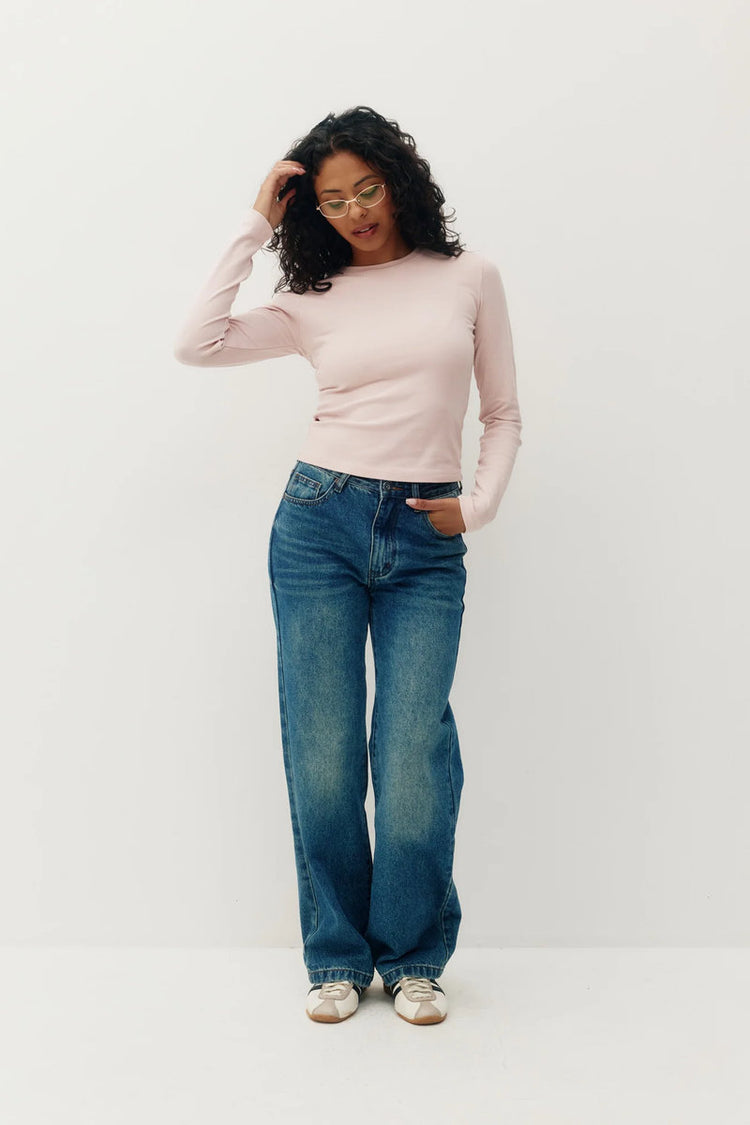 Brielle Vintage Long Sleeve - PNK