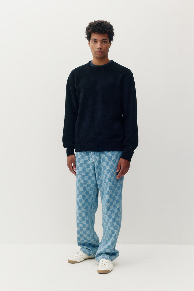 Checkered Baggy Denim - LBL