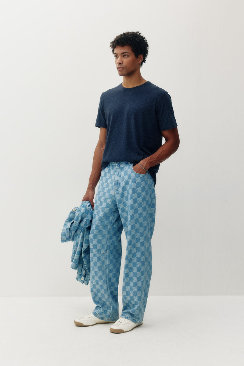 Checkered Baggy Denim - LBL