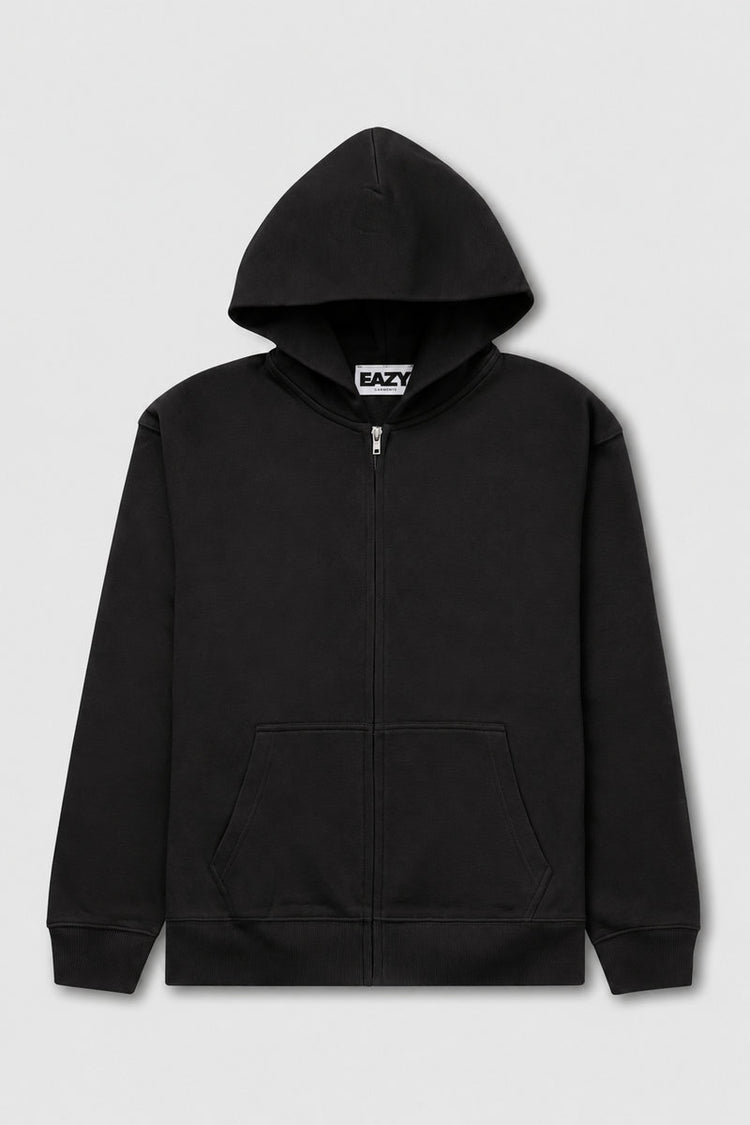 Eazy Zip-Up Hoodie - BLK