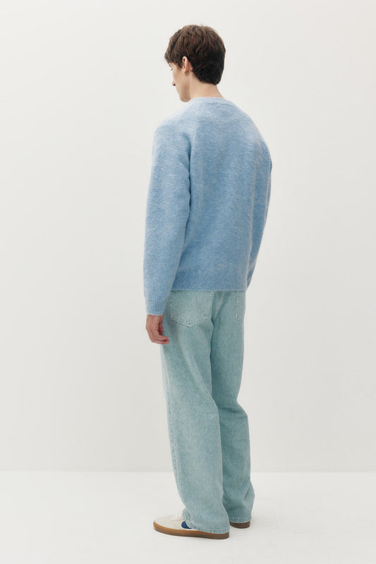 Furry Crew Sweater - BLU