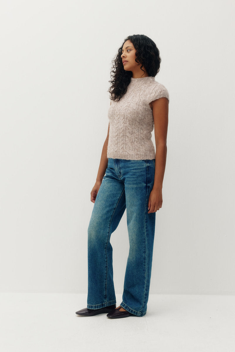 Lissie Cable Mockneck Sweater - MIL