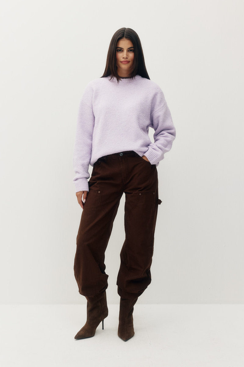 Mallow Boucle Crew Sweater - HZE