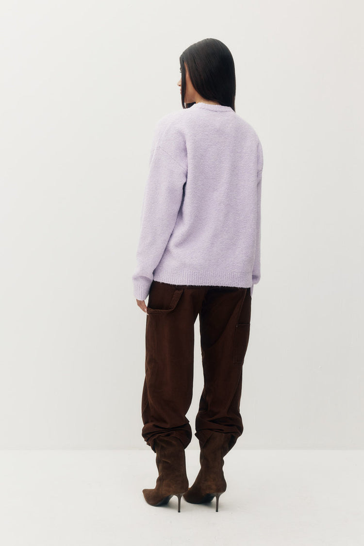 Mallow Boucle Crew Sweater - HZE