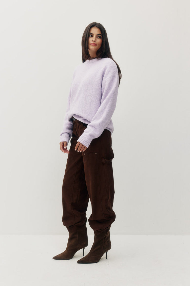 Mallow Boucle Crew Sweater - HZE