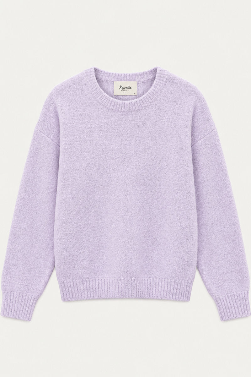 Mallow Boucle Crew Sweater - HZE