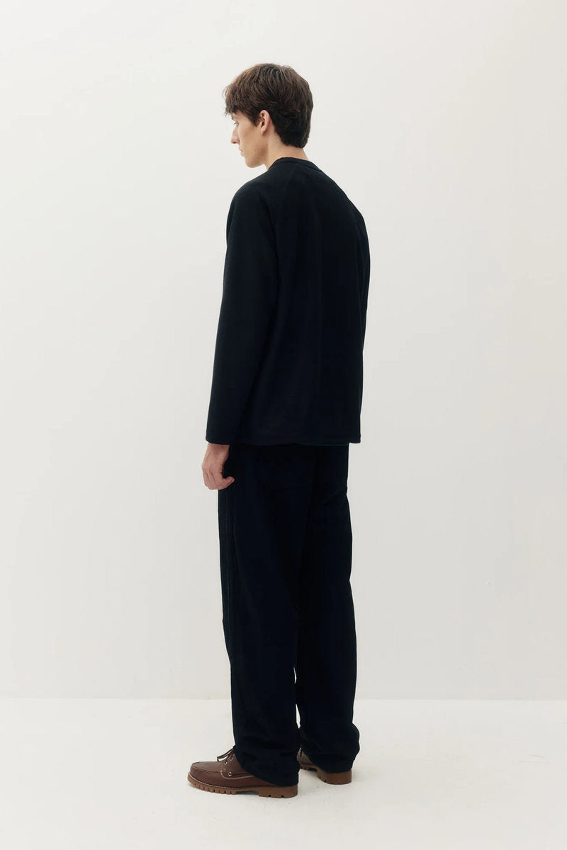 Marled Thermal Long Sleeve - BLK