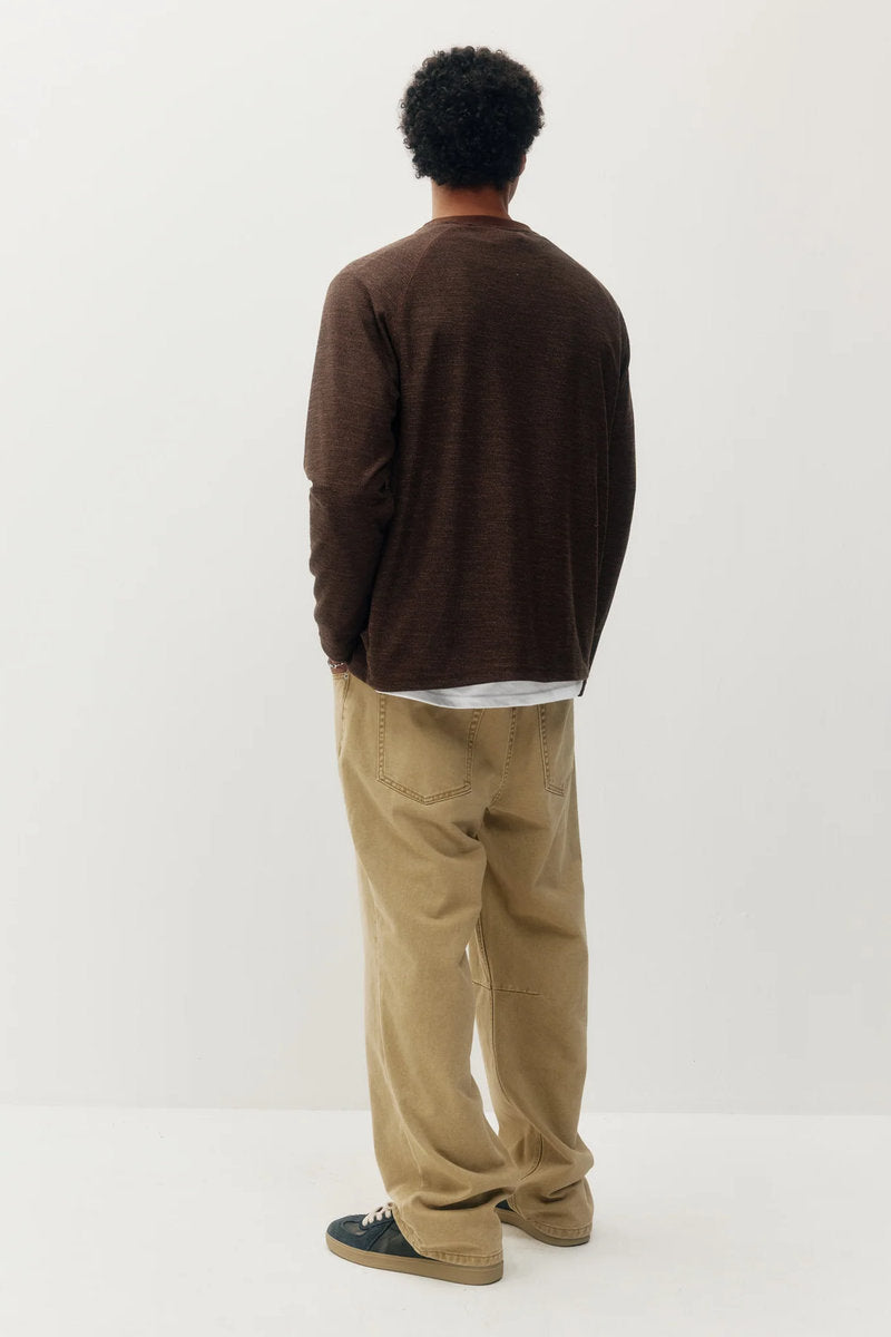 Marled Thermal Long Sleeve - BRN
