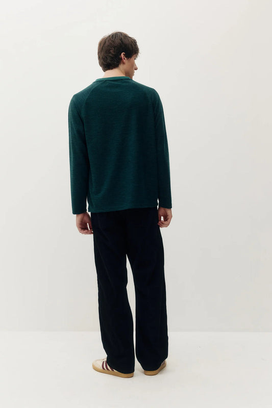 Marled Thermal Long Sleeve - GRN