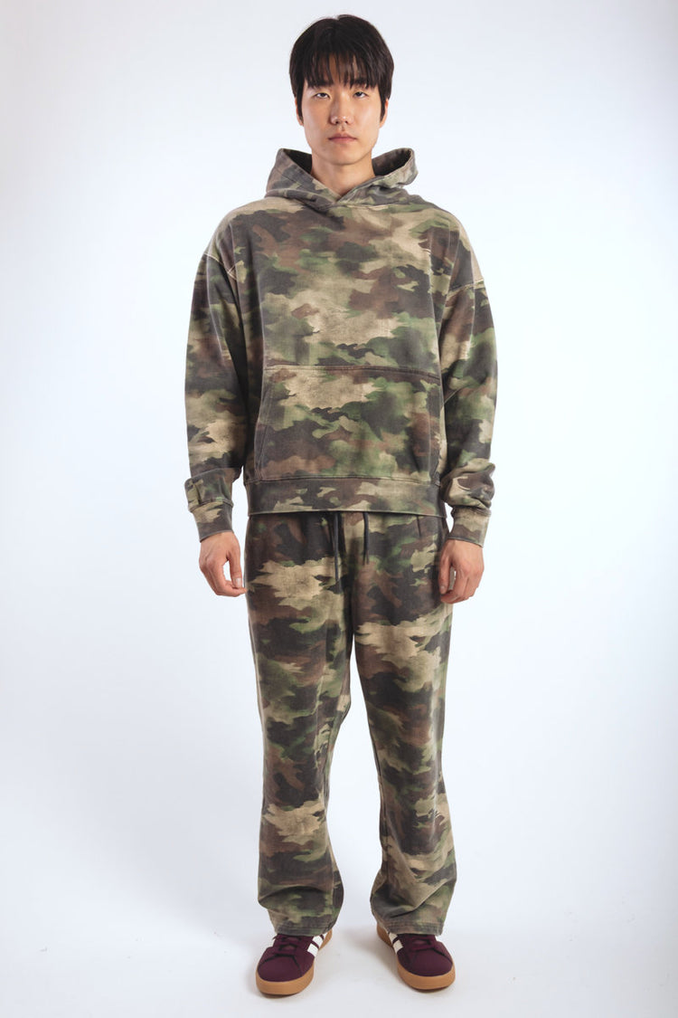 Kuwallatee Open Leg Sweatpant Paint Brush Camo - CMO