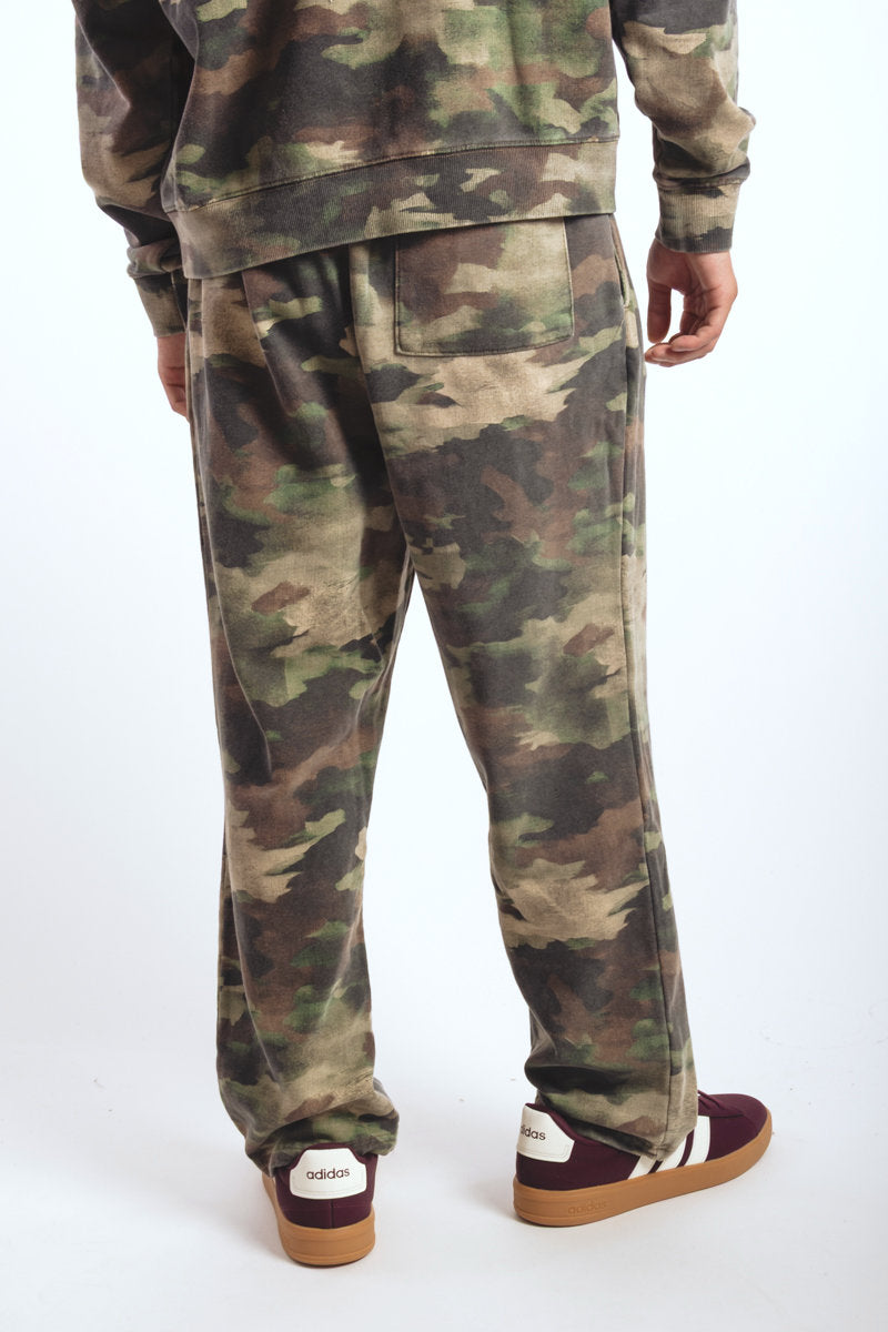 Kuwallatee Open Leg Sweatpant Paint Brush Camo - CMO