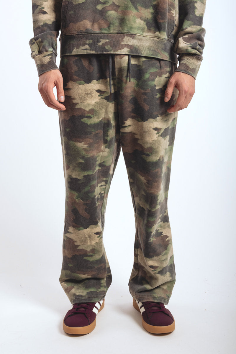 Kuwallatee Open Leg Sweatpant Paint Brush Camo - CMO
