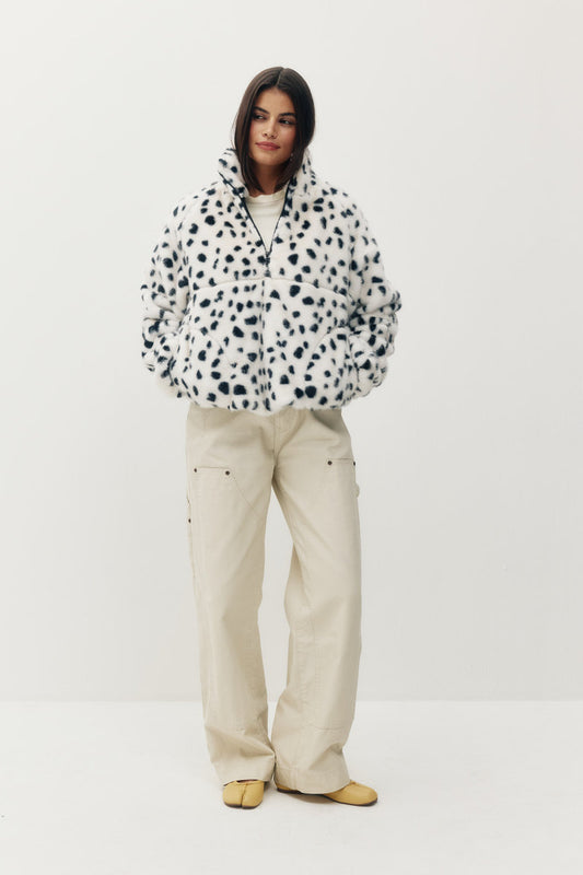 Tachette Faux Fur Zip Up - DAL