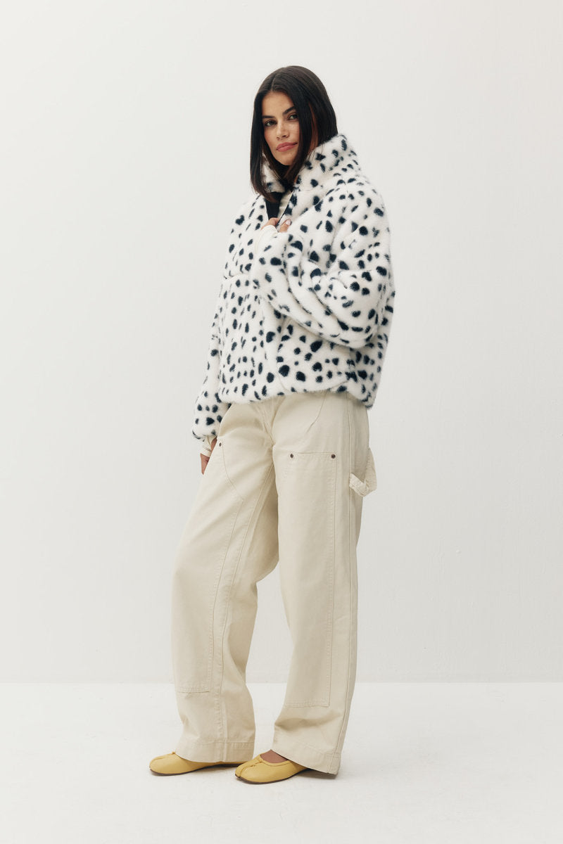 Tachette Faux Fur Zip Up - DAL