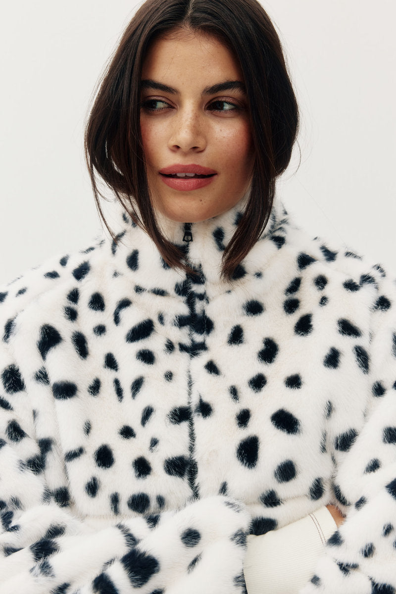Tachette Faux Fur Zip Up - DAL