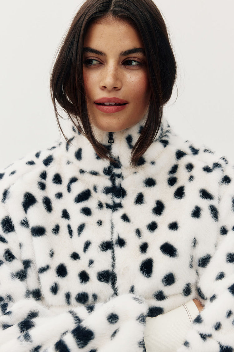 Tachette Faux Fur Zip Up - DAL