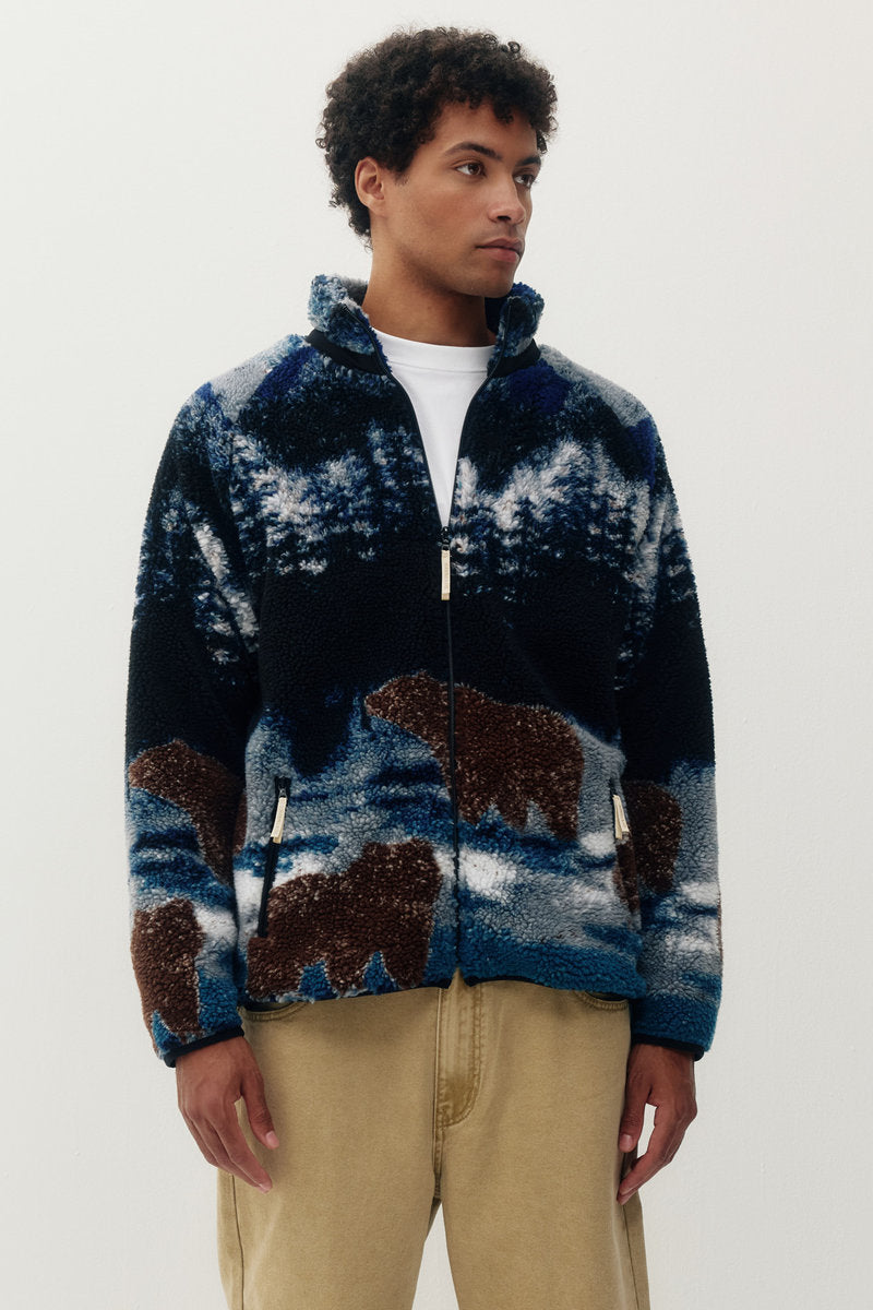 Unisex Printed Sherpa Jacket - BEA