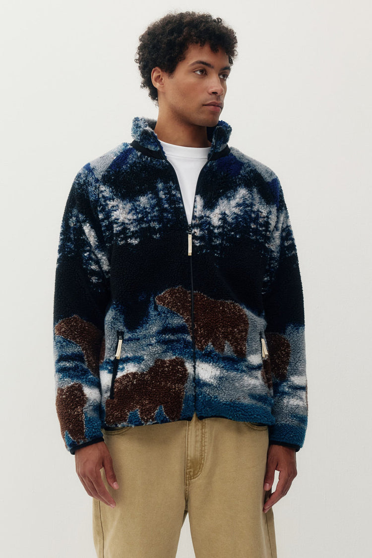 Unisex Printed Sherpa Jacket - BEA