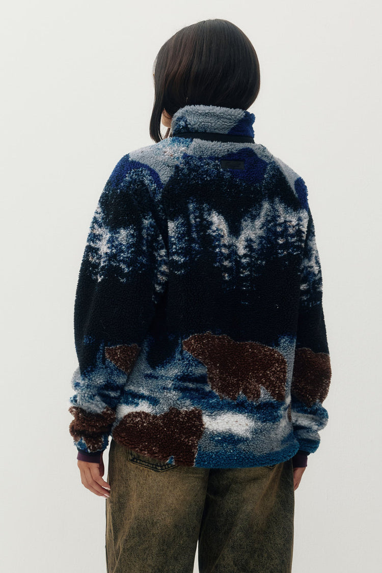 Unisex Printed Sherpa Jacket - BEA