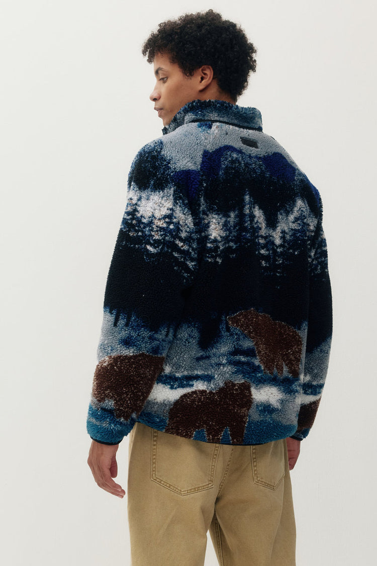 Unisex Printed Sherpa Jacket - BEA