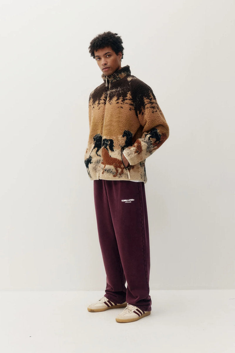 Unisex Printed Sherpa Jacket - HOR
