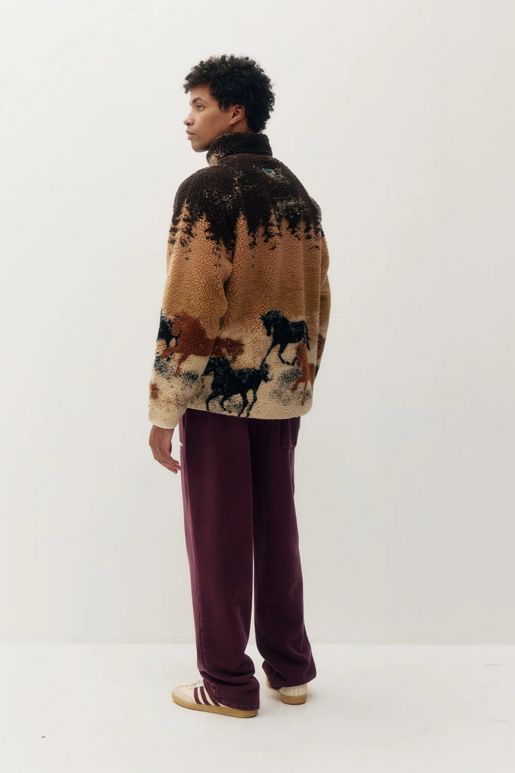 Unisex Printed Sherpa Jacket - HOR