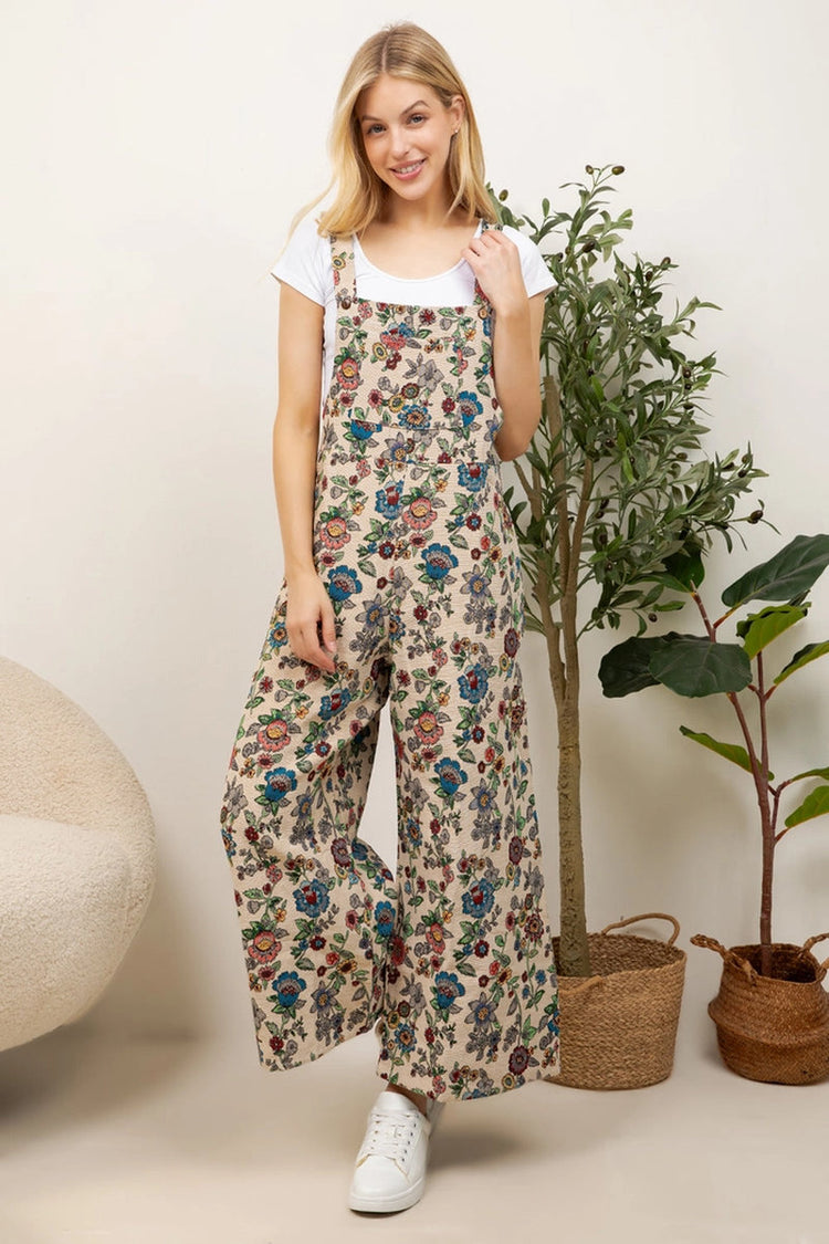 Mini Floral Tapestry Overalls - MUL