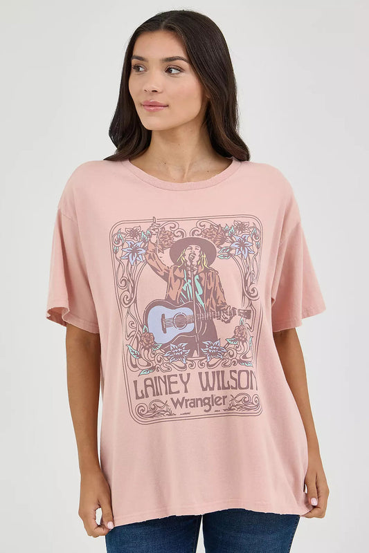 Lainey Wilson Oversized Tee - PNK