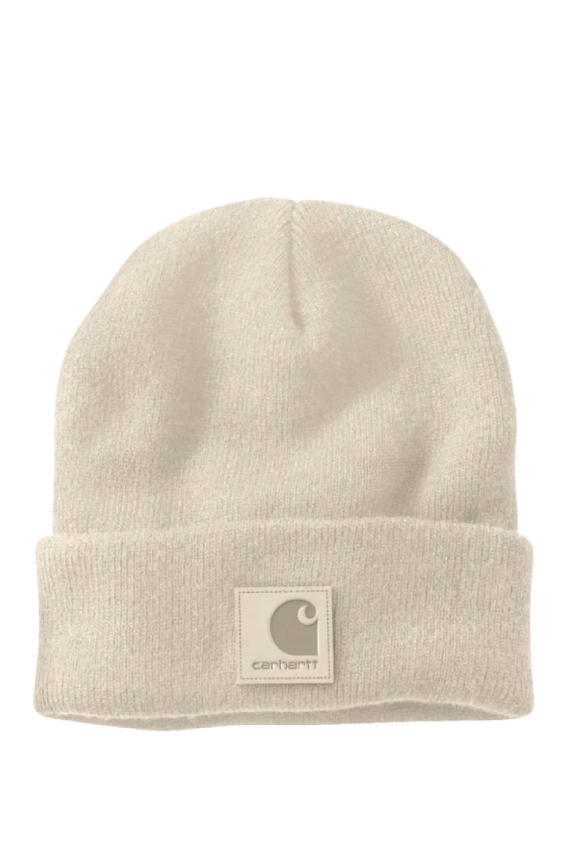 Leatherette Wach Cap Beanie - Oat Milk - OAT