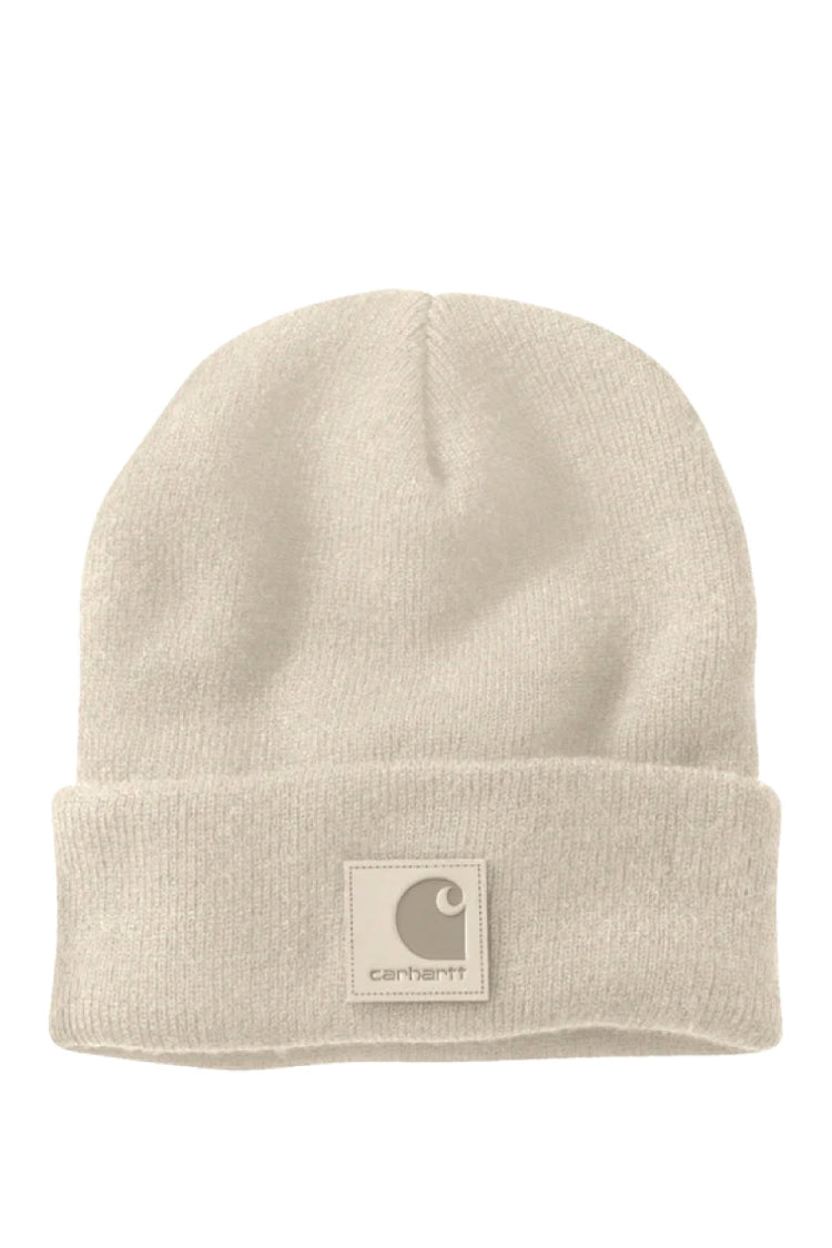 Leatherette Wach Cap Beanie - Oat Milk - OAT