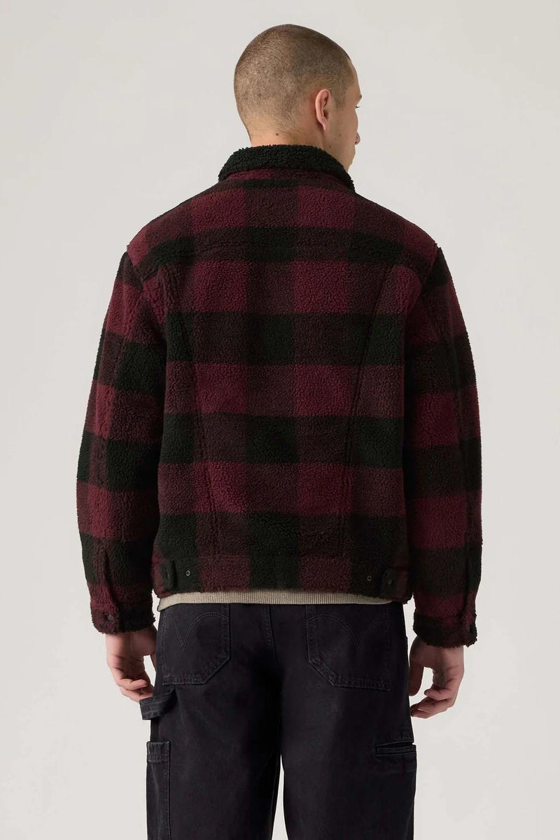 Type 3 Sherpa Trucker Jacket - RED