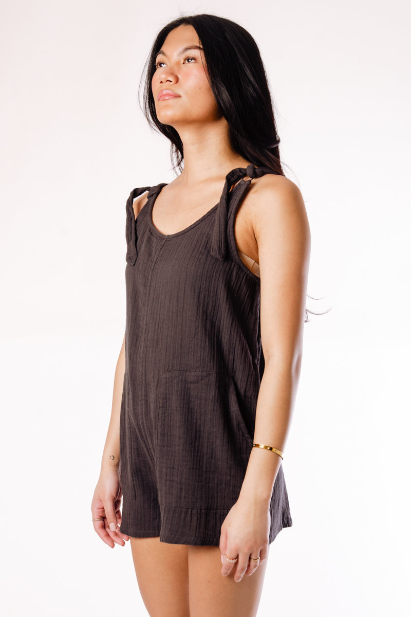 Lil Tie Strap Romper - VBK