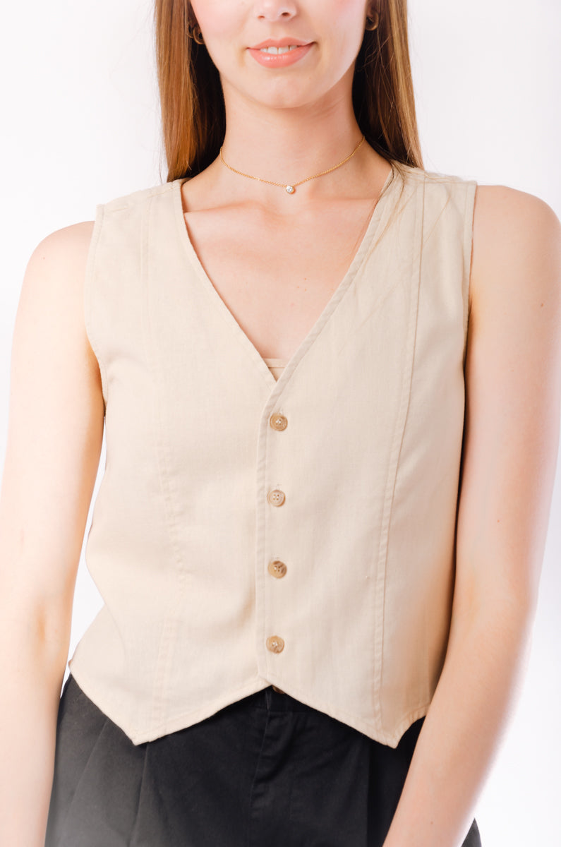 WISHLIST Women's Linen Vest  Below The Belt – Below The Belt Store