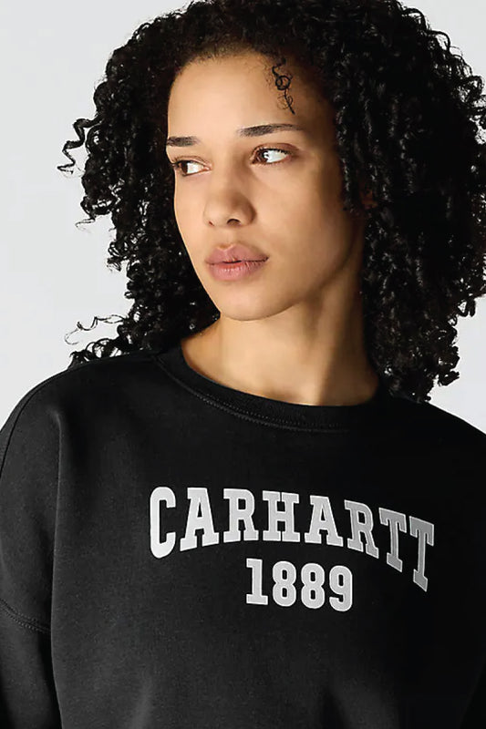 Loose Fit Graphic Sweatshirt - BLK